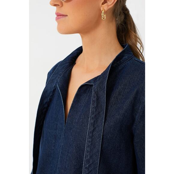 POMANDER PLACE Denim Marsella Dress Size XS NWT Retail $98 Tuckernuck - Picture 6 of 8